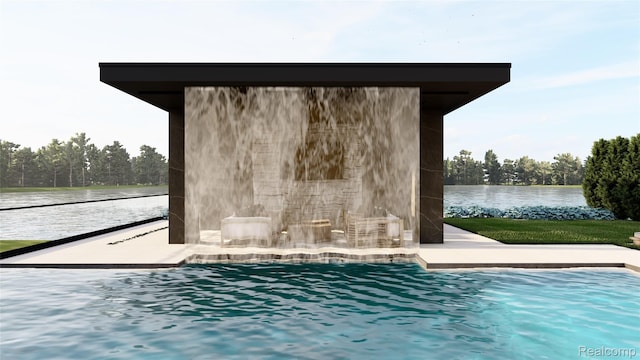 2717 Turtle Shores Dr, Bloomfield Hills, MI 48302 - outdoor pool with a water view