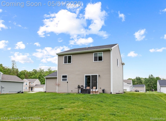 342 Lotz Ct, Wayland, MI 49348 - back of house with a yard