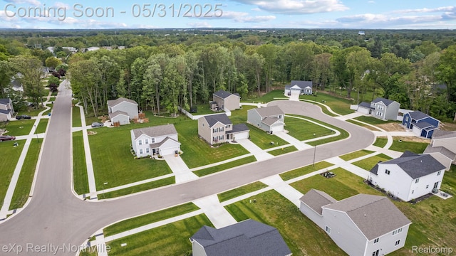 342 Lotz Ct, Wayland, MI 49348 - aerial view of residential area with a forest