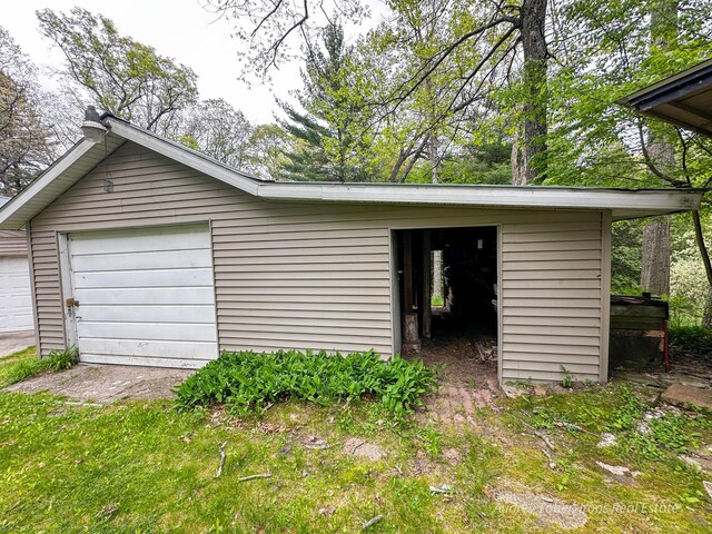 4307 N Mac Rd, Irons, MI 49644 - view of garage
