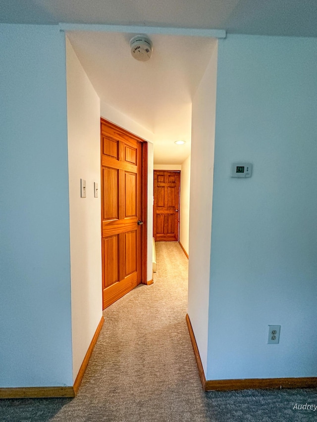 4307 N Mac Rd, Irons, MI 49644 - hall with carpet flooring and baseboards