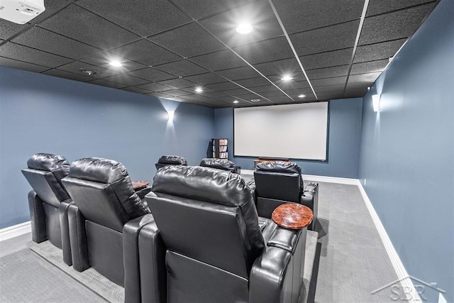 10399 Webster Rd, Freeland, MI 48623 - carpeted cinema featuring baseboards and recessed lighting