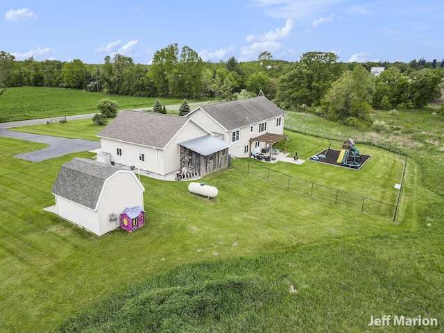2057 Nickleplate Rd, Ionia, MI 48846 - aerial view of property and surrounding area