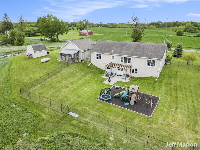 2057 Nickleplate Rd, Ionia, MI 48846 - overview of rural landscape