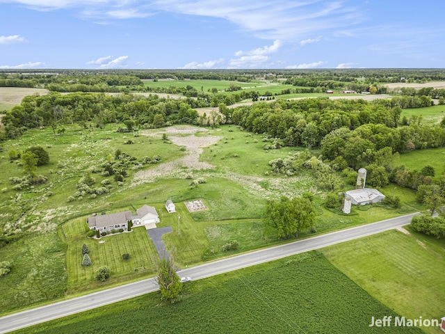 2057 Nickleplate Rd, Ionia, MI 48846 - overview of rural landscape with a tree filled landscape