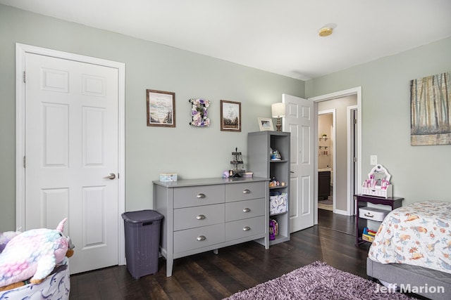 2057 Nickleplate Rd, Ionia, MI 48846 - bedroom featuring dark wood-style floors