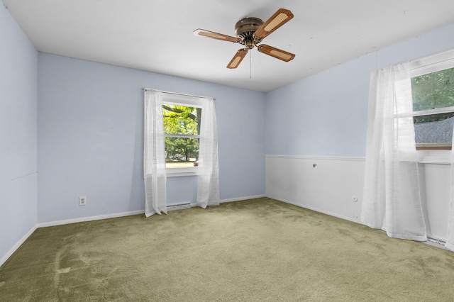 313 W Kilgore Rd, Portage, MI 49002 - carpeted empty room featuring a ceiling fan and baseboards