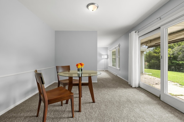 313 W Kilgore Rd, Portage, MI 49002 - dining space featuring carpet, plenty of natural light, and baseboards