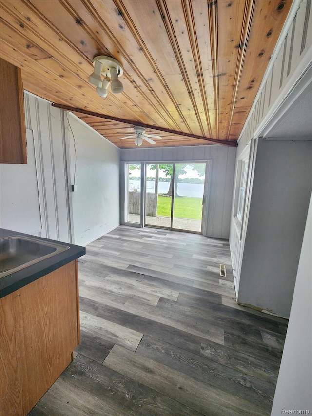 4390 Cass Elizabeth Rd, Waterford, MI 48328 - unfurnished sunroom featuring a sink