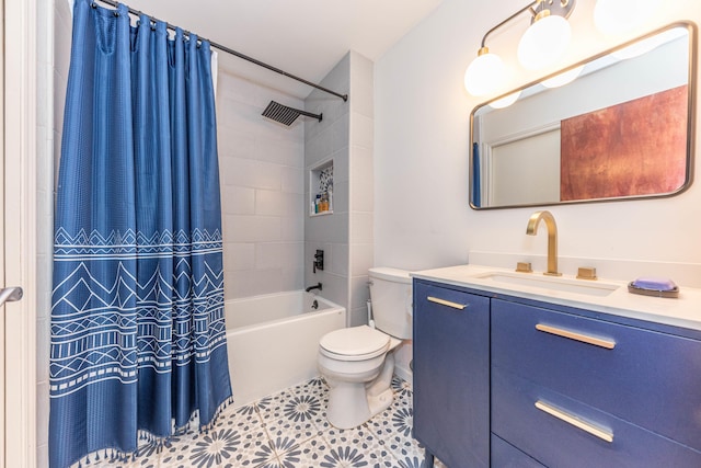 500 Little Lake Dr # 1, Ann Arbor, MI 48103 - full bath with toilet, vanity, and shower / bathtub combination with curtain