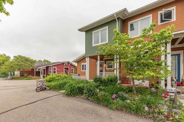 500 Little Lake Dr # 1, Ann Arbor, MI 48103 - view of front facade with covered porch