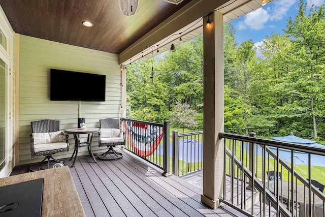 33515 28th Ave, Paw Paw, MI 49079 - view of wooden terrace