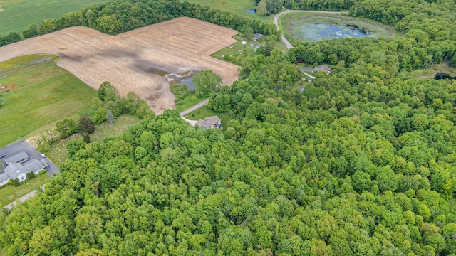 33515 28th Ave, Paw Paw, MI 49079 - bird's eye view of a large body of water and a heavily wooded area