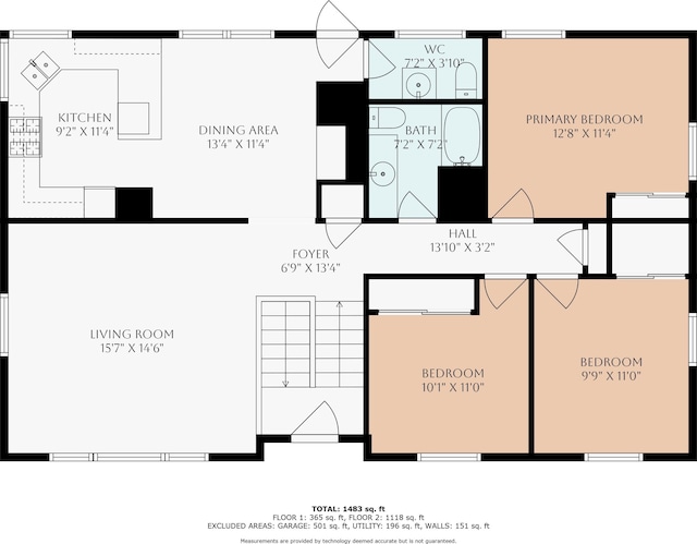 1724 Sandra St NW, Grand Rapids, MI 49544 - home floor plan