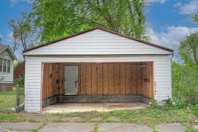 12151 Corbett St, Detroit, MI 48213 - view of detached garage