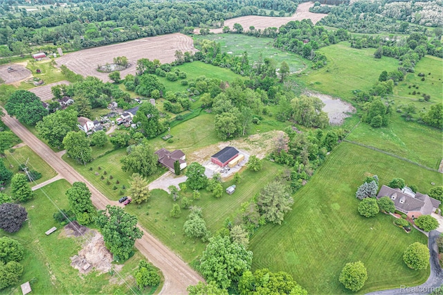 7340 Hartland Rd, Fenton, MI 48430 - aerial view of property and surrounding area featuring rural landscape