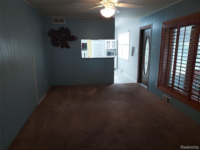 24781 Larkins St, Southfield, MI 48033 - carpeted spare room featuring a ceiling fan