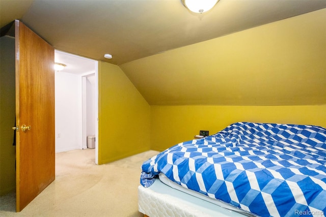 28399 Felician St, Roseville, MI 48066 - bedroom featuring light colored carpet and vaulted ceiling