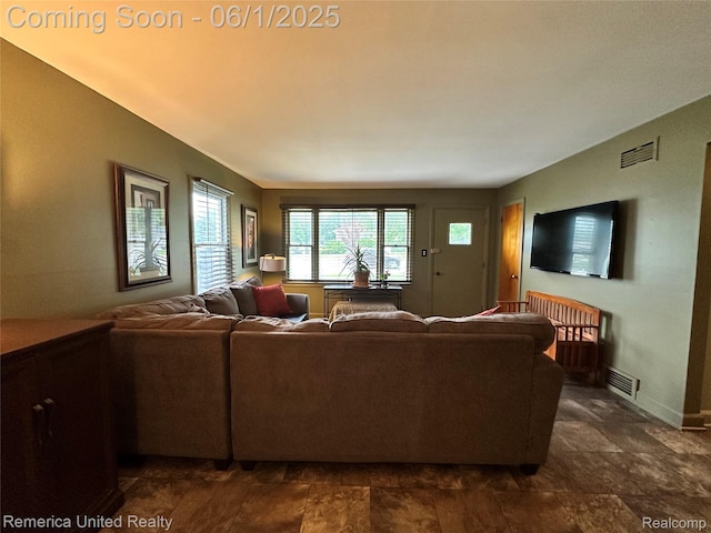 9044 N Sheldon Rd, Plymouth, MI 48170 - living room with stone finish flooring and baseboards