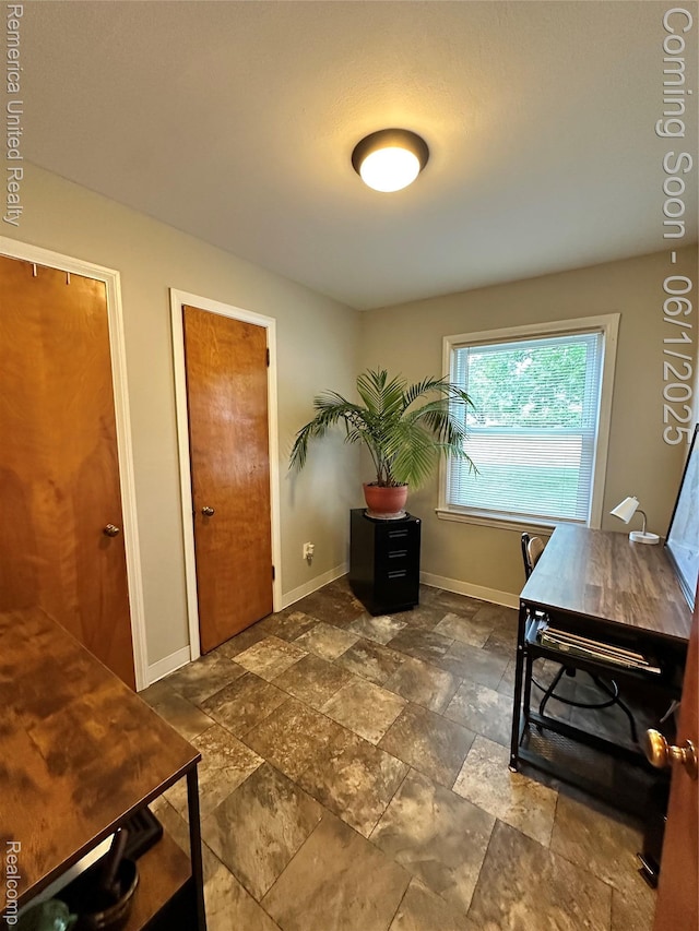 9044 N Sheldon Rd, Plymouth, MI 48170 - office featuring stone tile flooring and baseboards