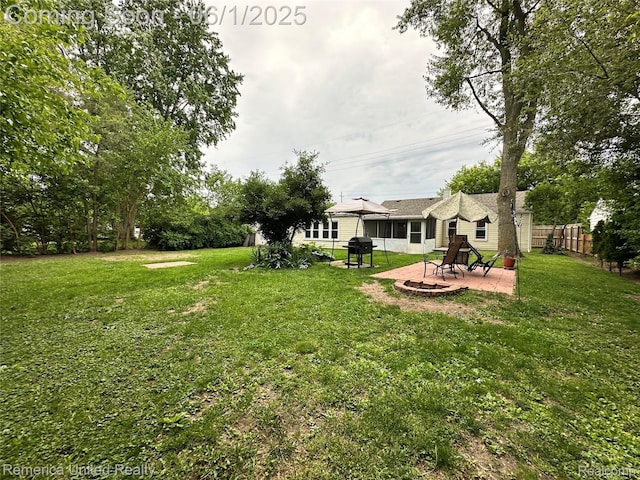 9044 N Sheldon Rd, Plymouth, MI 48170 - view of yard with a patio area