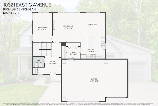 10321 E C Ave, Richland, MI 49083 - room layout