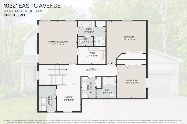 10321 E C Ave, Richland, MI 49083 - home floor plan