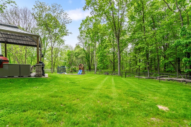 10321 E C Ave, Richland, MI 49083 - view of yard with a playground
