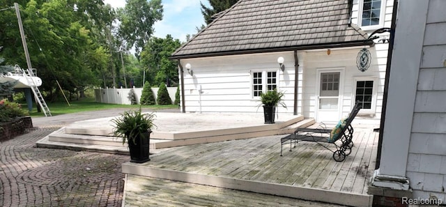 25490 E River Rd, Grosse Ile, MI 48138 - view of wooden deck
