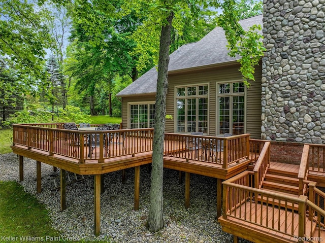 3120 Pond Rd, Leonard, MI 48367 - view of wooden terrace