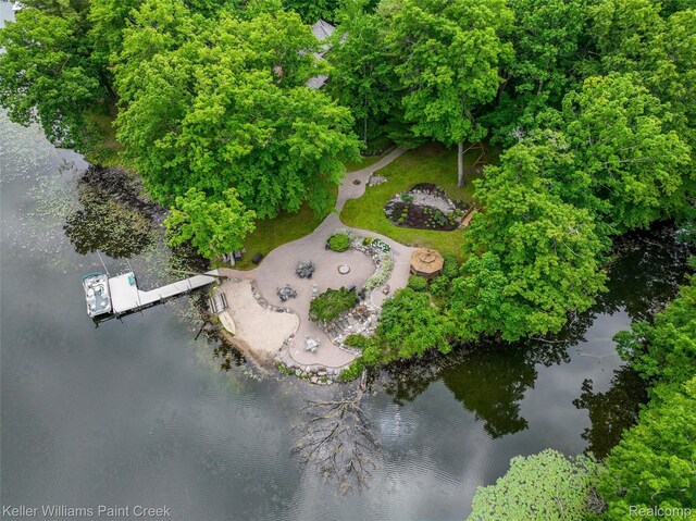 3120 Pond Rd, Leonard, MI 48367 - aerial view of property and surrounding area featuring a nearby body of water