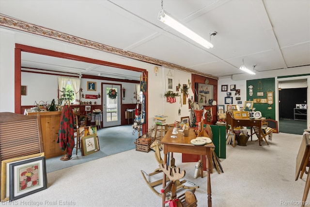 301 N Church St, Byron, MI 48418 - dining room featuring carpet