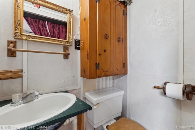 301 N Church St, Byron, MI 48418 - half bathroom with a sink and toilet