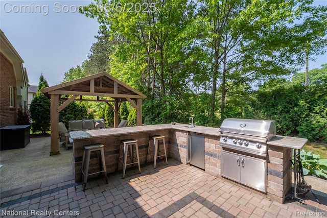54959 Glen Oaks Dr, Shelby Twp, MI 48315 - view of patio / terrace featuring a gazebo