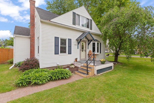 2045 Adams St, Adrian, MI 49221 - bungalow-style house with a chimney