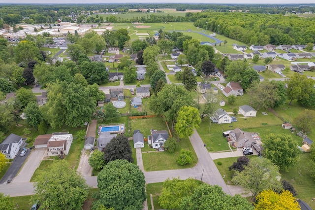 2045 Adams St, Adrian, MI 49221 - aerial view of property and surrounding area with nearby suburban area