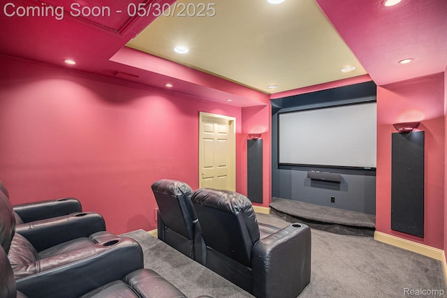 846 Majestic, Rochester, MI 48306 - cinema featuring carpet floors, recessed lighting, and baseboards