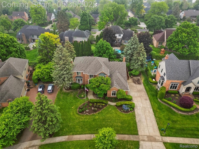 1552 Pebble Creek Dr, Rochester, MI 48307 - aerial view of residential area