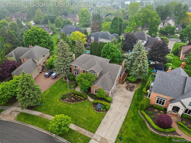 1552 Pebble Creek Dr, Rochester, MI 48307 - aerial perspective of suburban area
