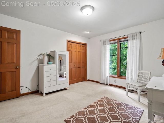 1552 Pebble Creek Dr, Rochester, MI 48307 - sitting room featuring carpet and baseboards