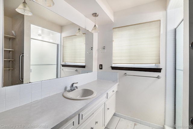 18201 Filmore St, Southfield, MI 48075 - bathroom featuring vanity and baseboards