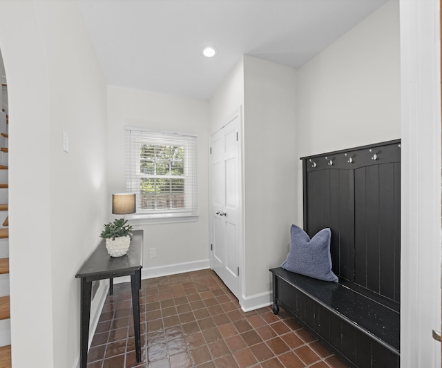 1015 Lincoln Ave, Ann Arbor, MI 48104 - mudroom with baseboards and recessed lighting