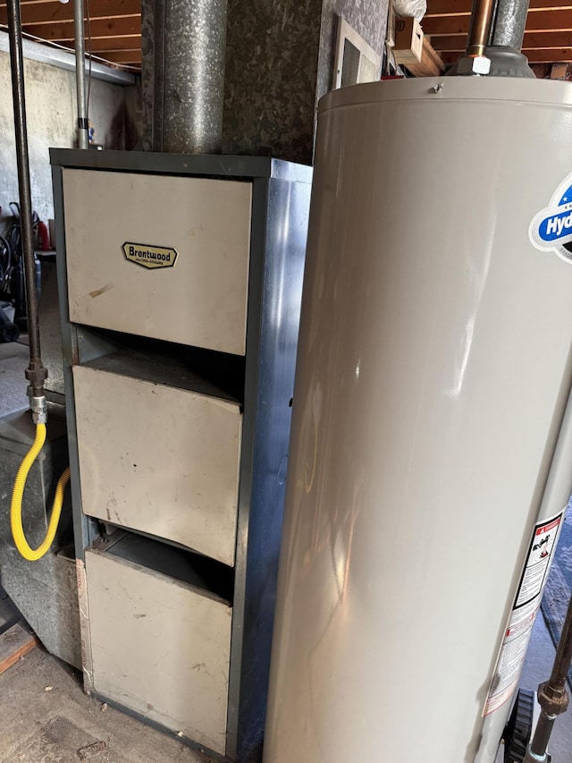 1235 Princeton St, Manistee, MI 49660 - utility room featuring gas water heater