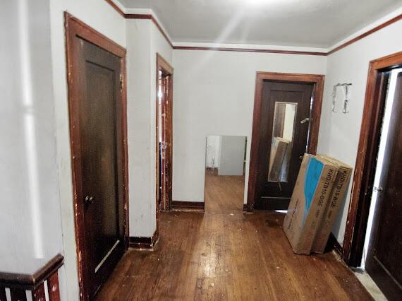 2041 Atkinson St, Detroit, MI 48206 - hall featuring hardwood / wood-style flooring and ornamental molding