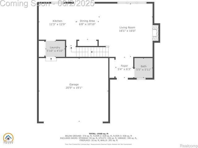 6420 Crestview Dr, Holly, MI 48442 - floor plan / room layout