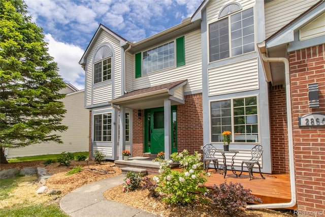 2864 Mystic Dr, Ann Arbor, MI 48103 - view of front of home with brick siding