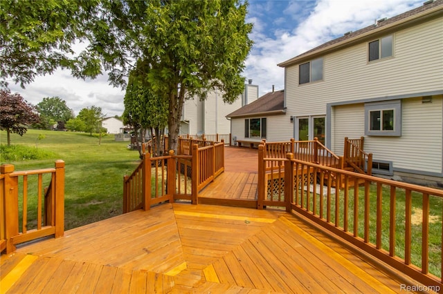 2864 Mystic Dr, Ann Arbor, MI 48103 - deck with a lawn