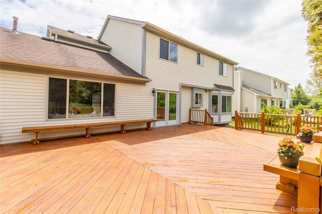 2864 Mystic Dr, Ann Arbor, MI 48103 - view of wooden deck