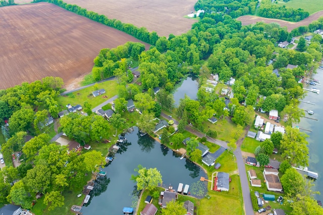 92282 Entrance Dr, Lawton, MI 49065 - drone / aerial view of a large body of water and a tree filled landscape