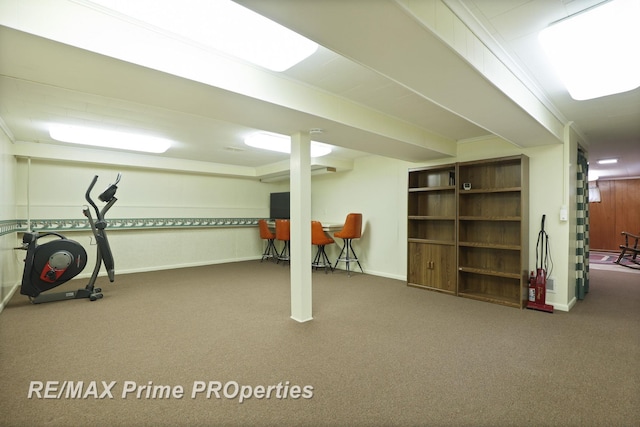 6461 Sheridan Rd, Saginaw, MI 48601 - finished below grade area with carpet and baseboards